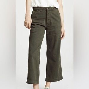 NWOT DL1961 Harper High Rise Wide Leg Jeans in Olive